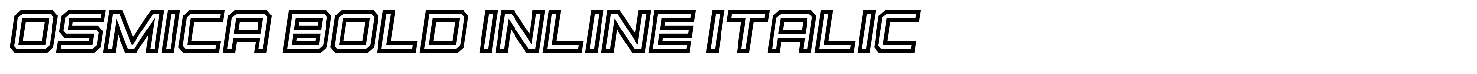 Osmica Bold Inline Italic